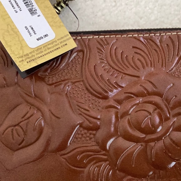 New PATRICIA NASH, tooled leather wristlet/wallet - Picture 6 of 13
